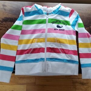 Brigantine Beach Striped Zip-Up Hoodie